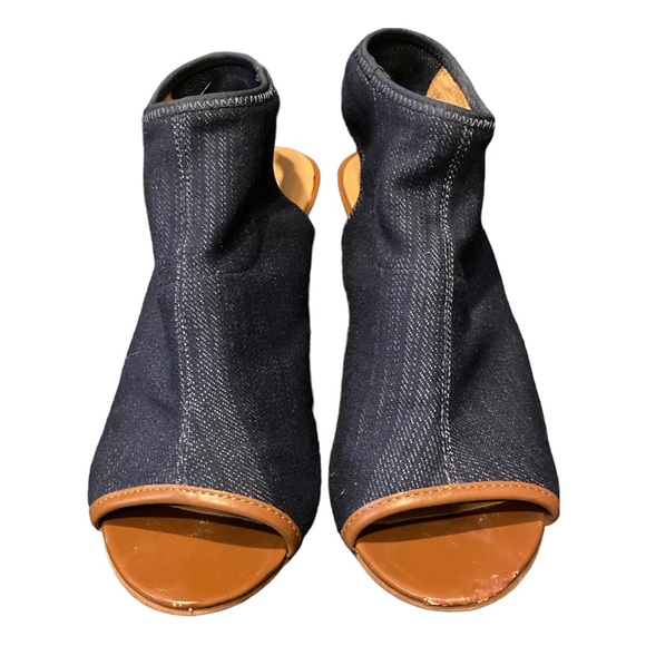 Franco Sarto stretch denim women’s slip on heels size 6 - Picture 2 of 8